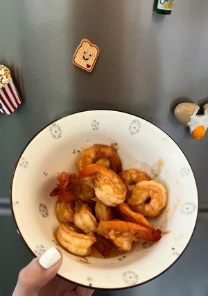 Hình của món Tôm rim mặn ngọt 🍤.