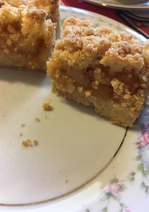 Una foto de Crumble de manzana