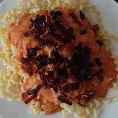 Una foto de Pasta al vodka, algo nuevo, fácil y rico