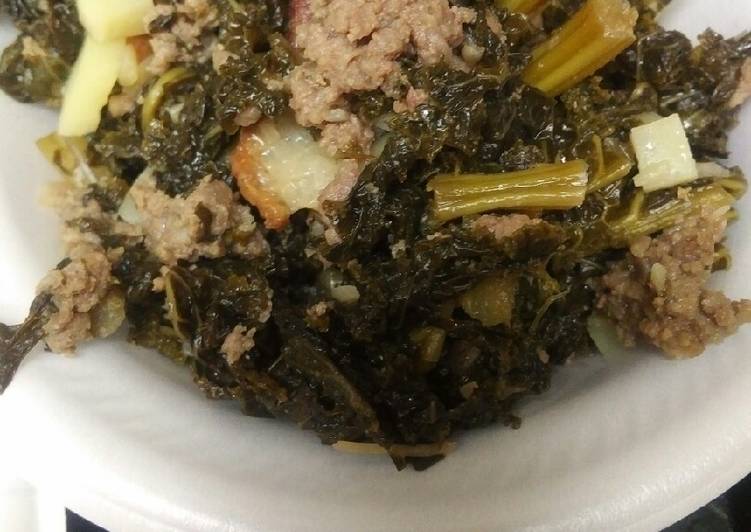 Kale, Beef, and Bacon