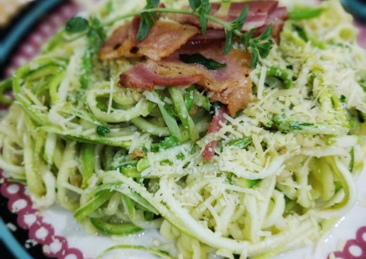 Macarrão de abobrinha à provençal #semgluten #lowcarb