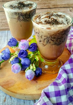 Foto resep 22. Es cappucino cincau #Senin Semangat