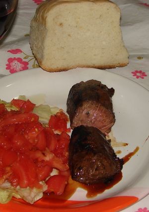 Una foto de Lomo de cordero/borrego/capón a la plancha