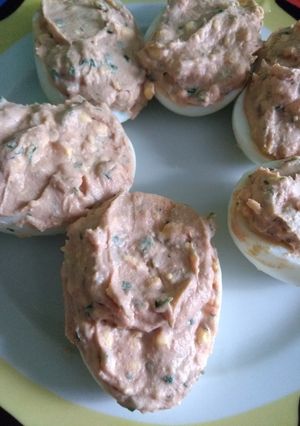 Una foto de Huevos rellenos