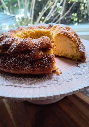 Una foto de Pastel dulce de choclo