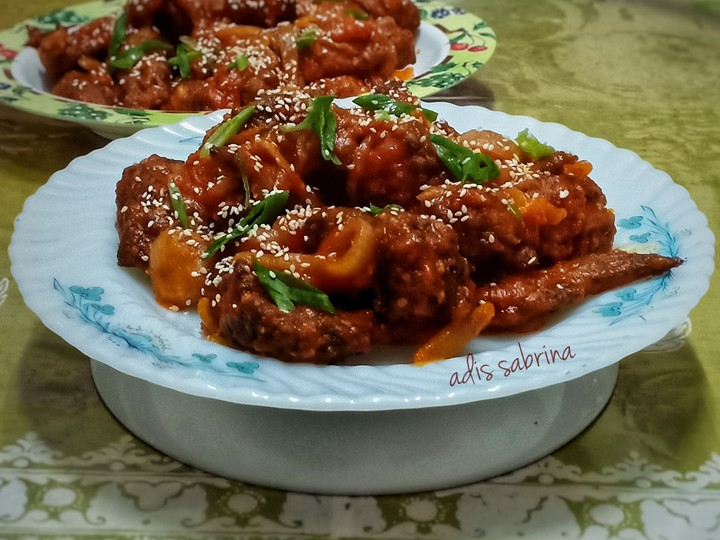 Cara Gampang Membuat Dakgangjeong aka Korean spicy chicken wings, Bikin Ngiler