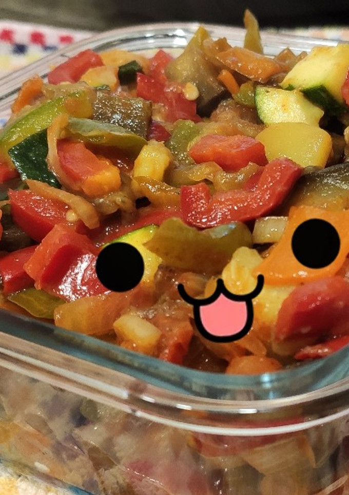 Una foto de Pisto de verduras
