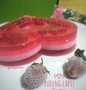 Cara Gampang Membuat 137. Puding Lapis Strawberry Fiber Creme Diet KETO / DEBM Irit Anti Gagal