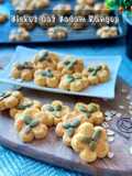 Biskut Oat Badam Rangup dengan Tip (Biskut Raya)