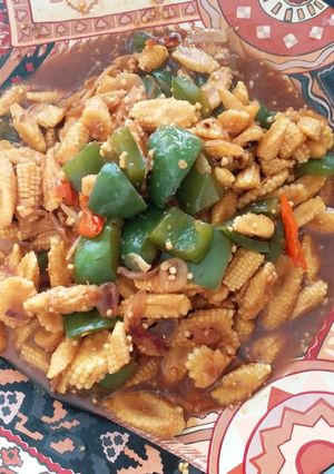 Foto resep Tumis jagung muda paprika