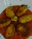 Albóndigas de bacalao con salsa de tomate