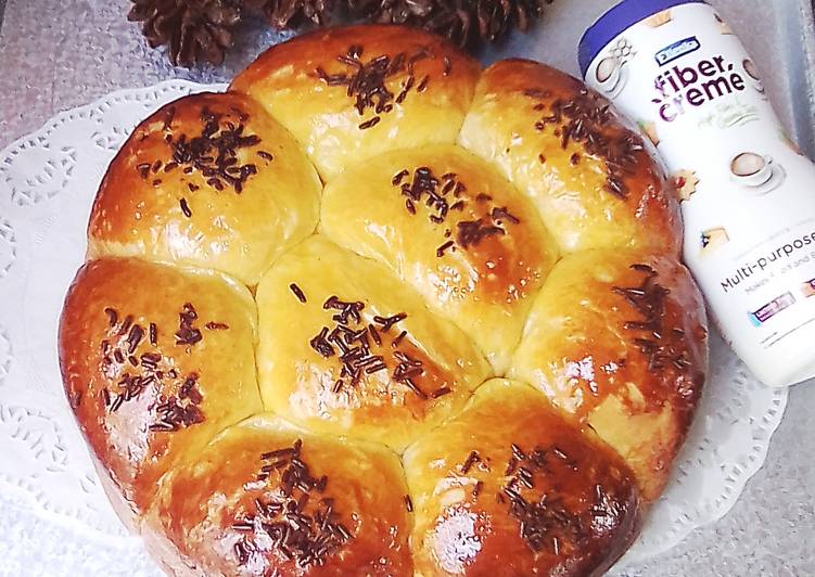 Bagaimana Menyiapkan Roti Fibercreme Roti Sobek Roti Manis ULEN TDK SAMPE ELASTIS yang Lezat Sekali