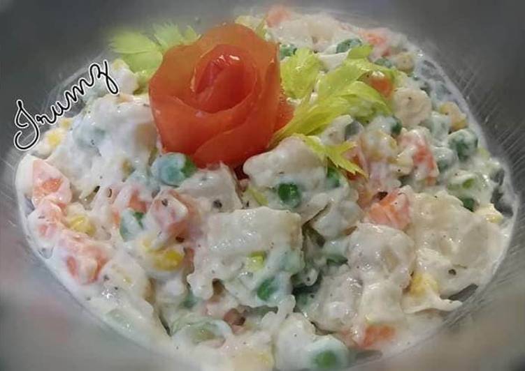 Recipe of Ultimate 🌿🥔🥕🌽Creamy Potato Salad🌽🥕🥔🌿