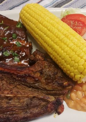 A picture of Beef rib - steakhouse style.