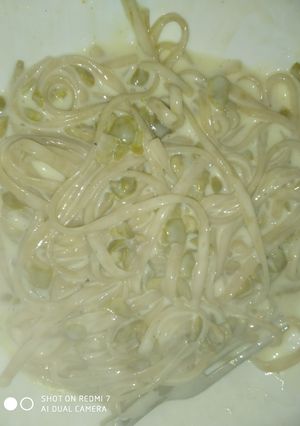 Una foto de Fideos al requesón