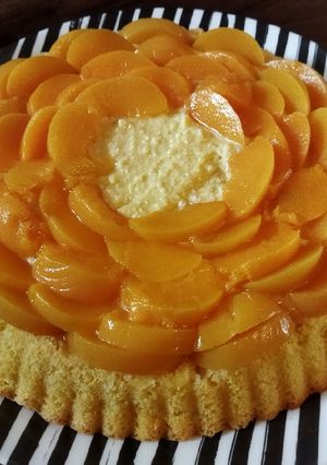 Barackos krémtúrós torta 🍑🍰 recept fotója