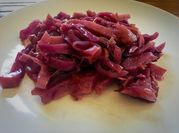 Una foto de col morada repollo