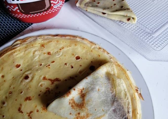 Crêpes moelleuse à la vanille