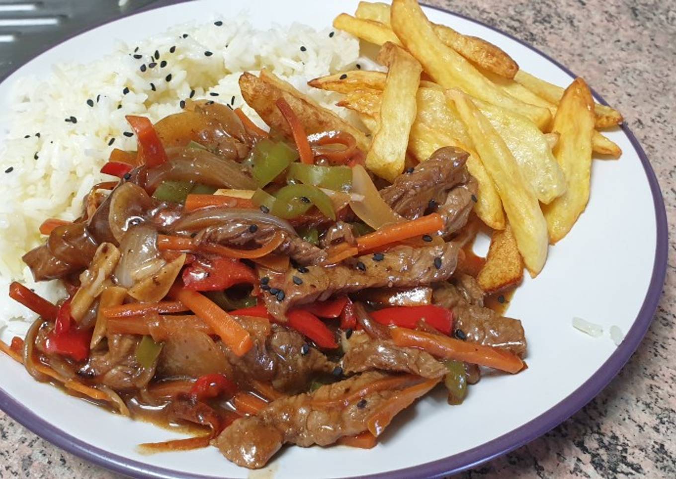 Ternera al estilo chino