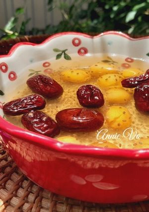 Hình của món Chè táo tàu hạt chia.