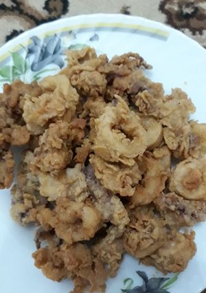 Foto resep Cumi ring tepung krenyes