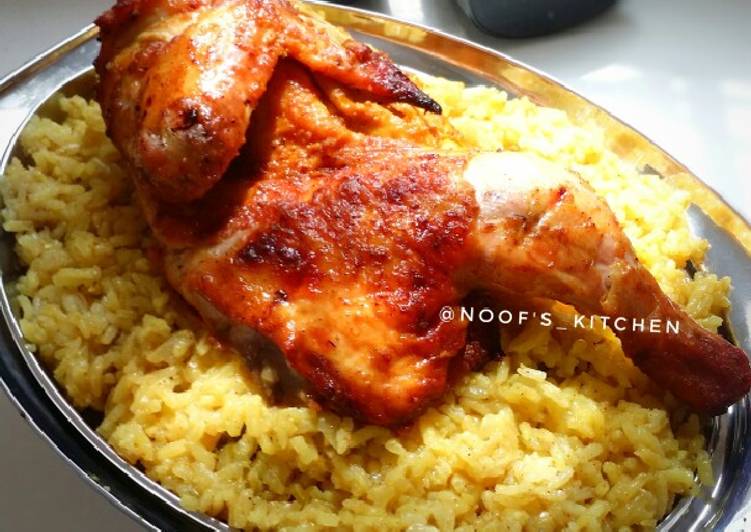 Nasi Mandhi Sederhana dan Ayam panggang rempah Arabia