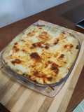 Lasaña de pollo y espinacas