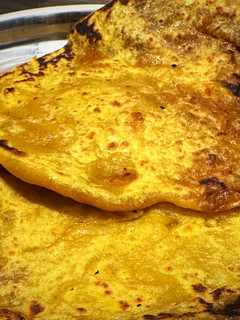 A picture of Sweet potatoes pancake.