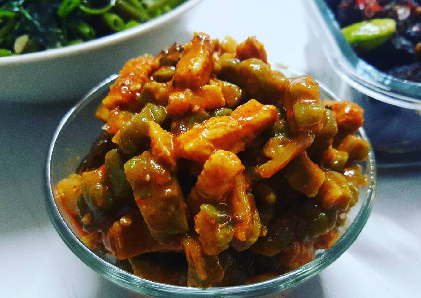 Balado pare dan tempe