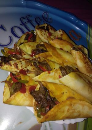 صورة لوصفة كريب اللحمة الرهيب 😋🤤