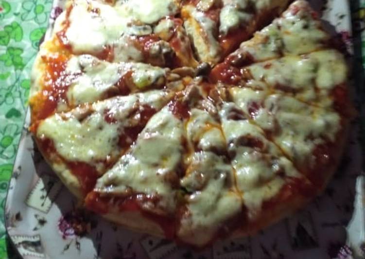 Cara Gampang Membuat Pizza teflon anti bantet tanpa aktifin ragi yang Bikin Ngiler