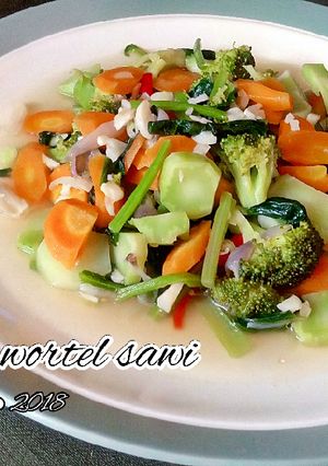 Foto resep Tumis brokoli wortel sawi