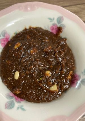 عکسی از دستور حلوا کاراملی