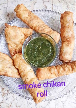 A picture of Smoke chickan roll.