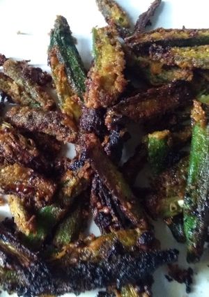 A picture of Crispy crunchy lady finger.