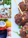 Spicy Wagyu Beef and Harissa Meatballs with Dip