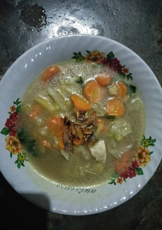Foto resep Sop sederhana (menu hari ke-3)