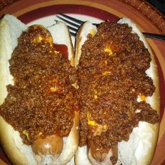 A picture of Tim's Itilian Hot Dog Sauce.
