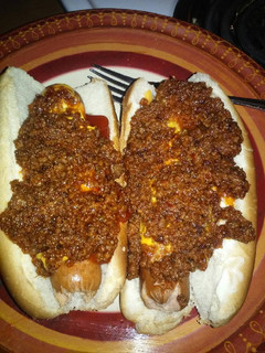 A picture of Tim's Itilian Hot Dog Sauce.