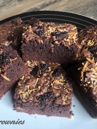 Cara Mudah Membuat Resep Fudgy Brownies with Shiny Crust (2 Telur) yang Lezat Sekali Anti Ribet, Mantap