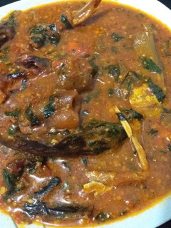 A picture of Ogbono soup.