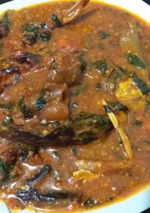 A picture of Ogbono soup.