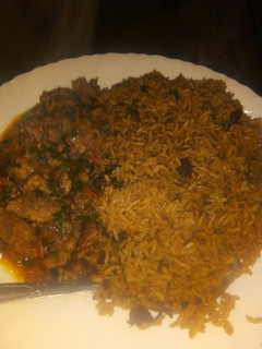 A picture of Pilau beef stew.
