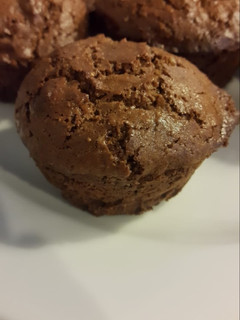 Una foto de Muffins de chocolate y banana sin leche ni huevo