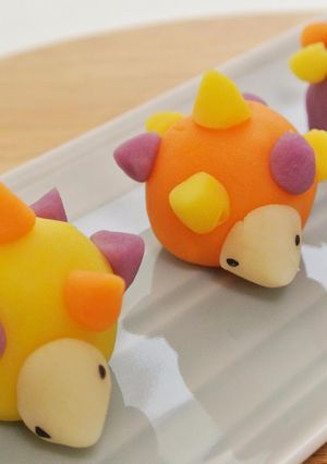 Une photo de Petit Nerikiri Wagashi: "Hérisson"
