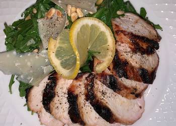 Update, Make Recipe Grilled chicken with arugula salad  Very Delicious
