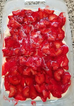 A picture of Strawberry Angel Food Cobbler.