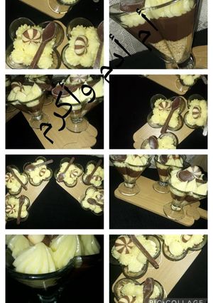 صورة لوصفة تحلية كؤوس رووعة بنكهات متميزة ورائعة 🍋🍫🍧🍨