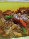 Bandeng dan tempe bumbu kuning