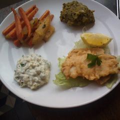 A picture of Fish and Chips.